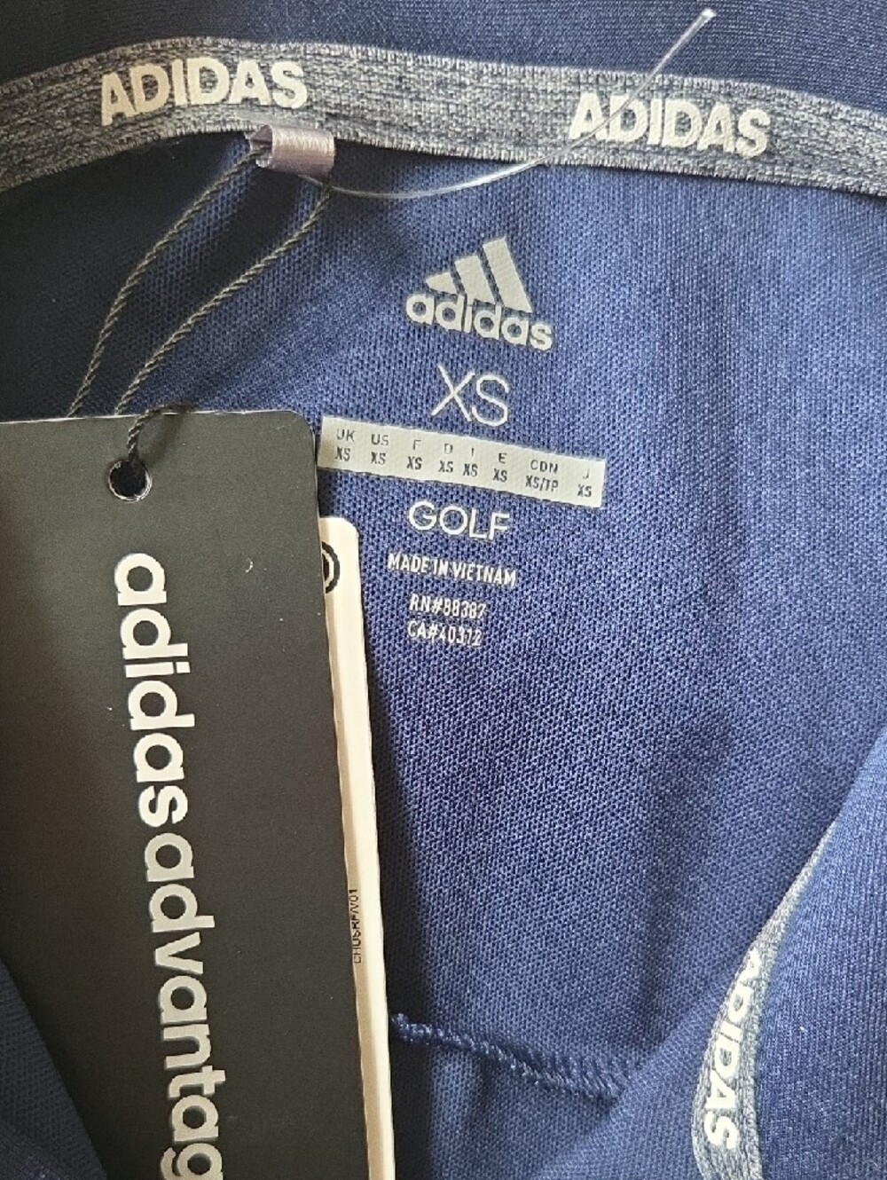 adidas Navy Blue Women's Golf Polo Shirt - Picture 2 of 3